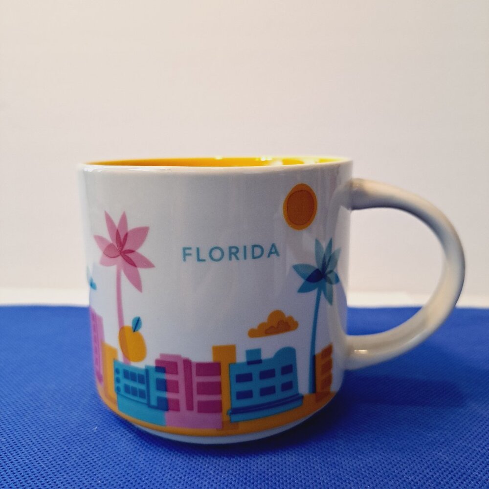 Starbucks Florida Mug You Are Here Collection Discontinued Coffee 14 fl oz YAH - Picture 2 of 11